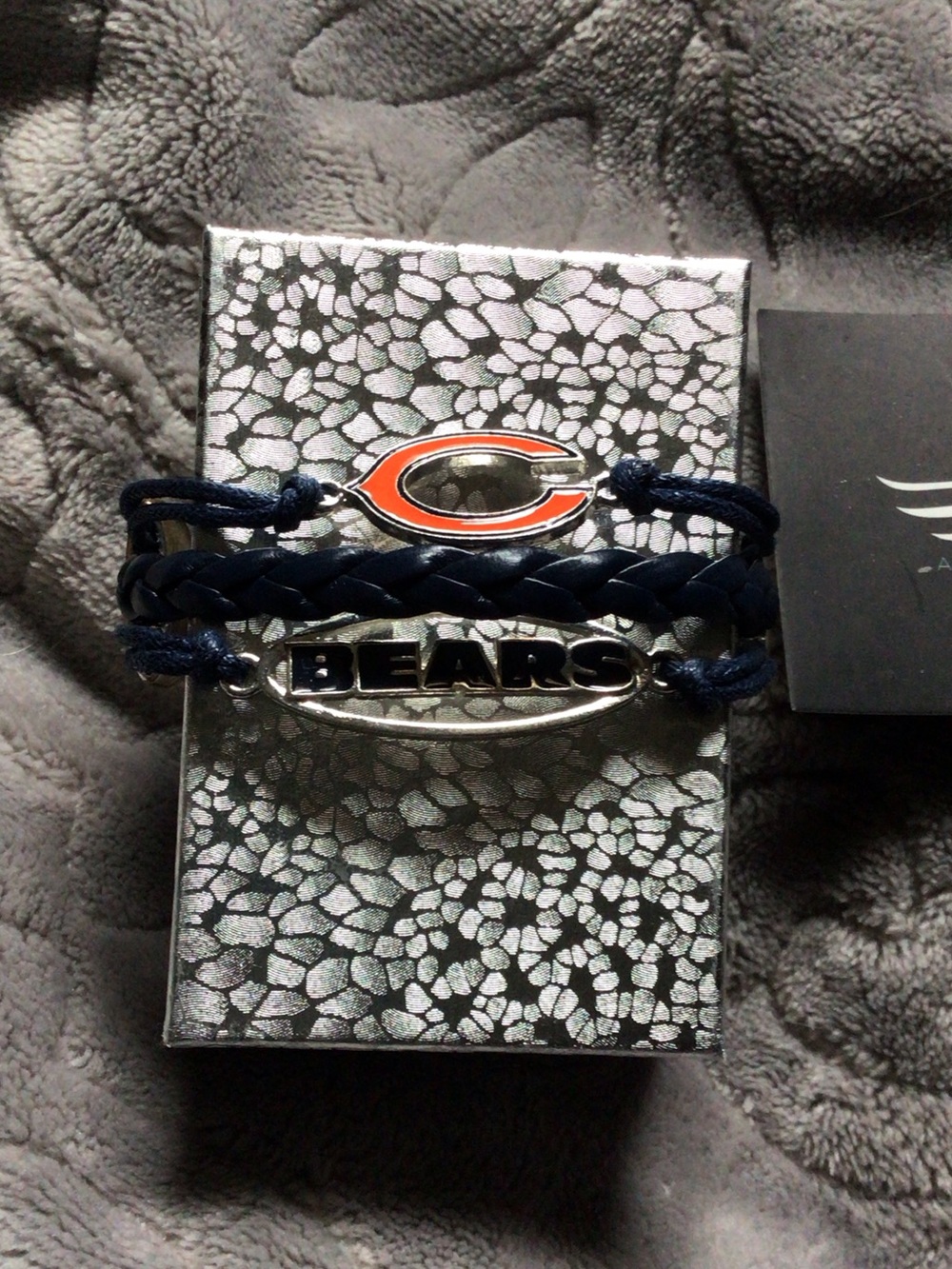 Ashley Bridget Chicago Bears braided bracelet